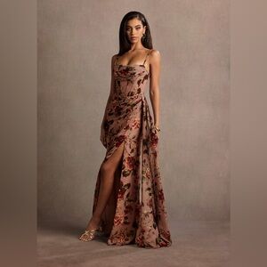 AURRA MAUVE MULTI MAXI DRESS- never worn